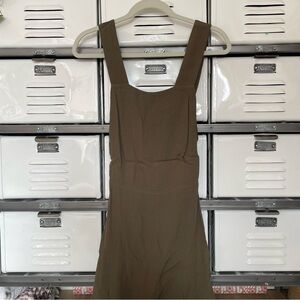 Reformation Army Green Open Back Midi Dress 🩶